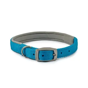 Ancol Viva 50-59cm (Size 7) Blue Poly-Weave Padded Dog Collar