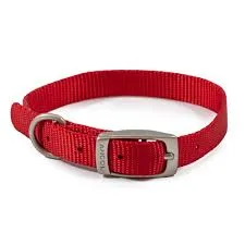 Ancol VIVA Buckle Nylon Collar Red