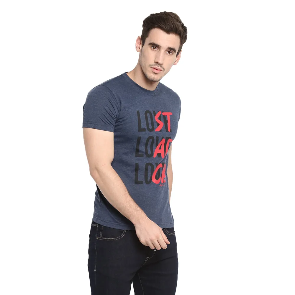 AXMANN Casual T-Shirt (Indigo Melange | Bamboo) Combo Pack