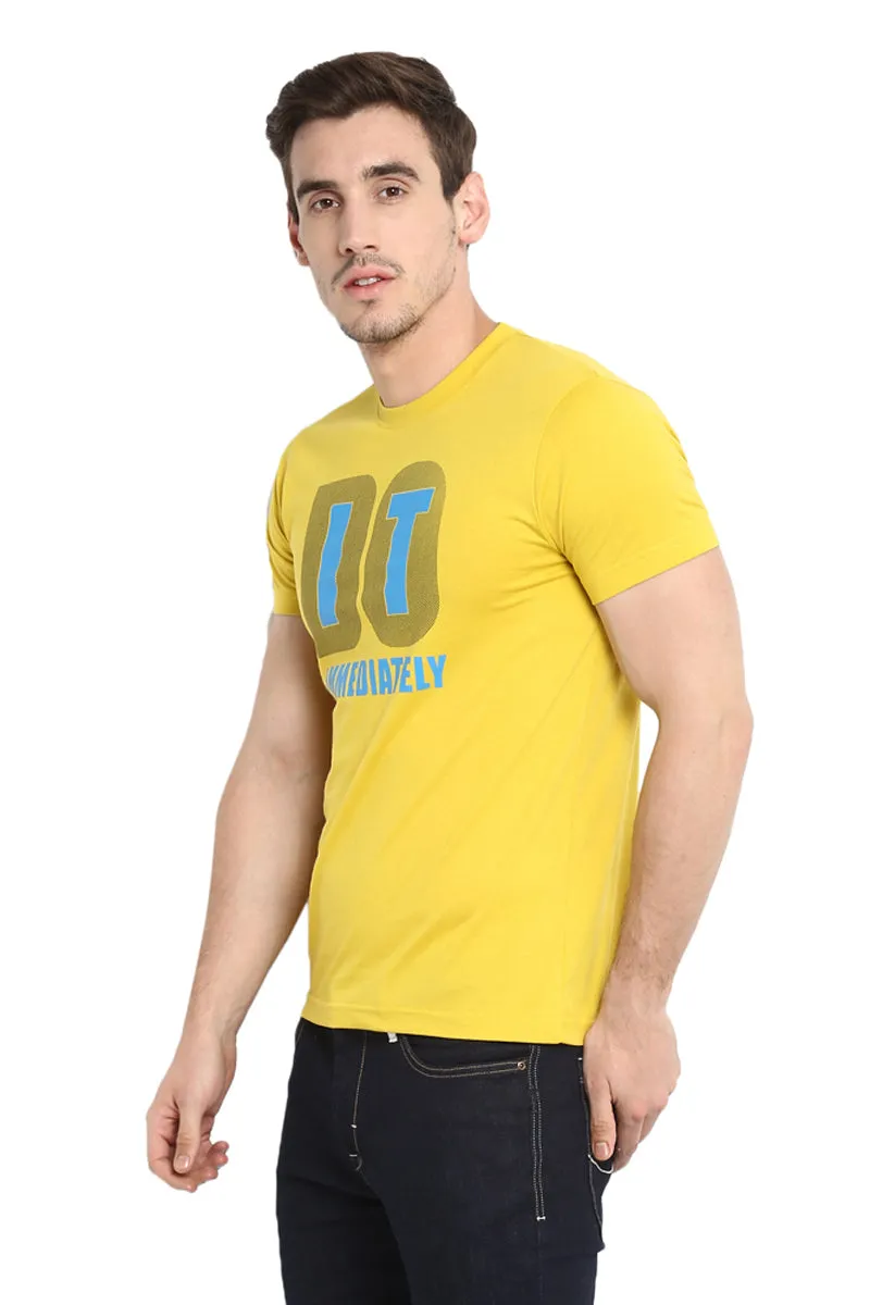 AXMANN Casual T-Shirt (Indigo Melange | Bamboo) Combo Pack