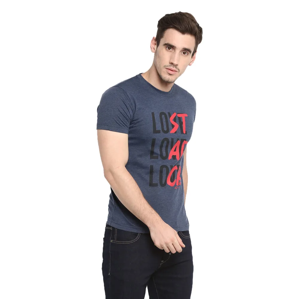 AXMANN Casual T-Shirt (Indigo Melange | Bamboo) Combo Pack