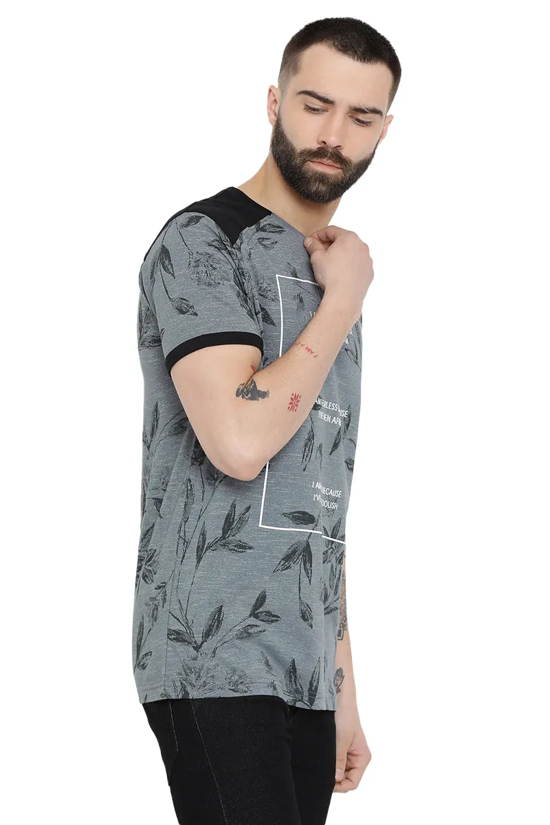 Axmann Dry Floral Casual T-Shirt