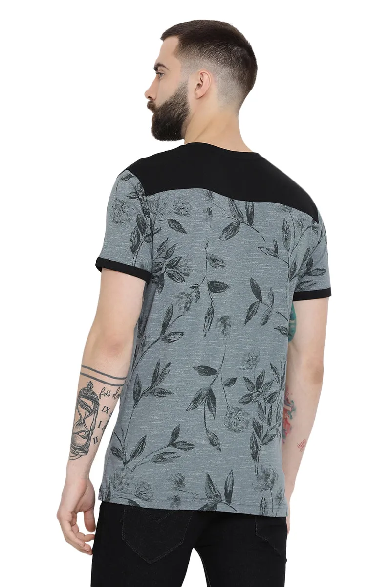 Axmann Dry Floral Casual T-Shirt