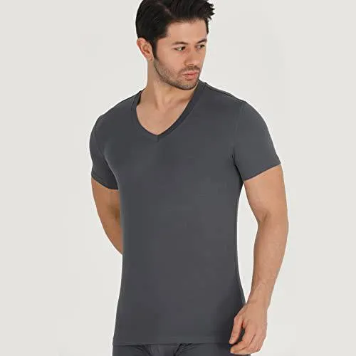 Bambooven Men’s V-Neck T-Shirt – (3 Pack)