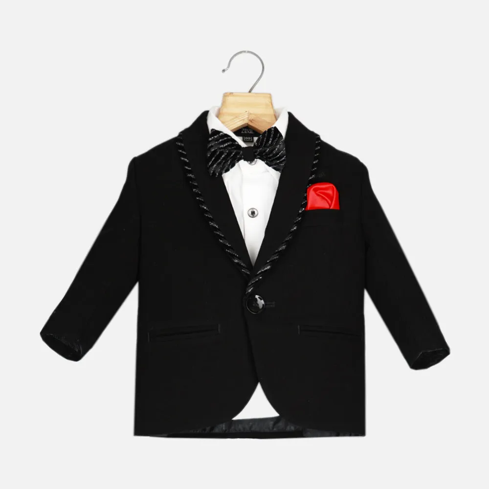 Black Tuxedo Suits With Cummerbund