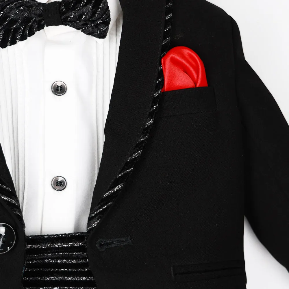 Black Tuxedo Suits With Cummerbund