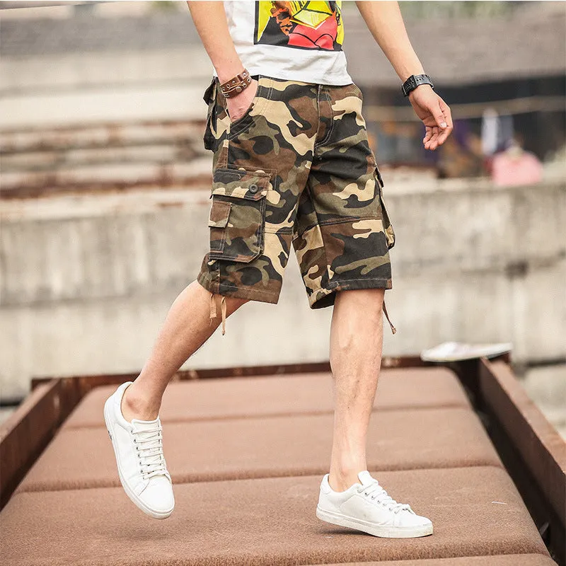 Camo Army Multi-Pocket Shorts