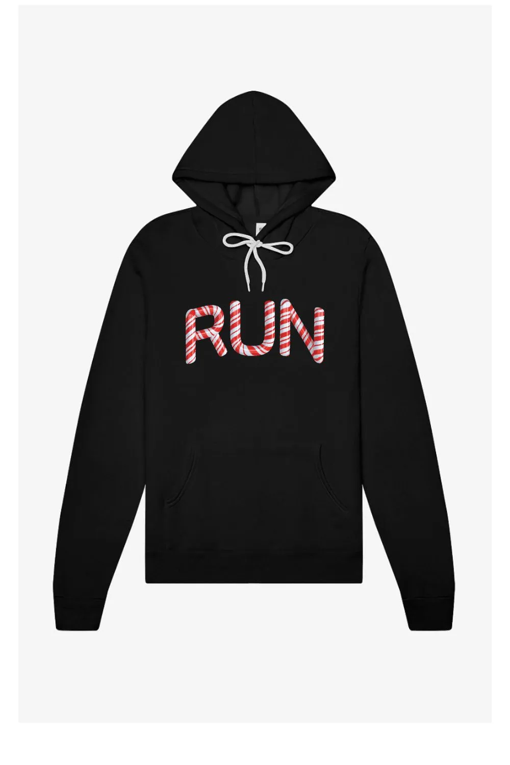 Candy Cane RUN Holiday Hoodie Sweatshirt