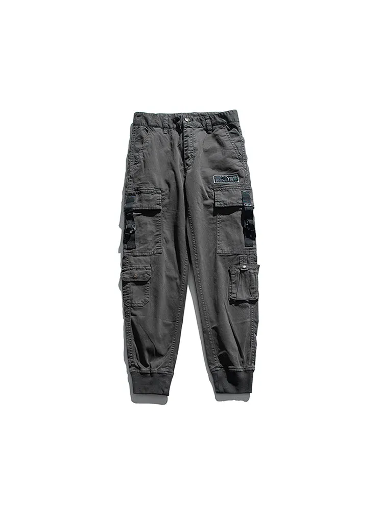 Casual Multi-Pocket Tapered Pants Outdoor Cargo Pants