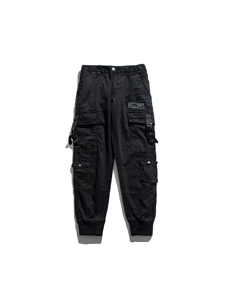 Casual Multi-Pocket Tapered Pants Outdoor Cargo Pants