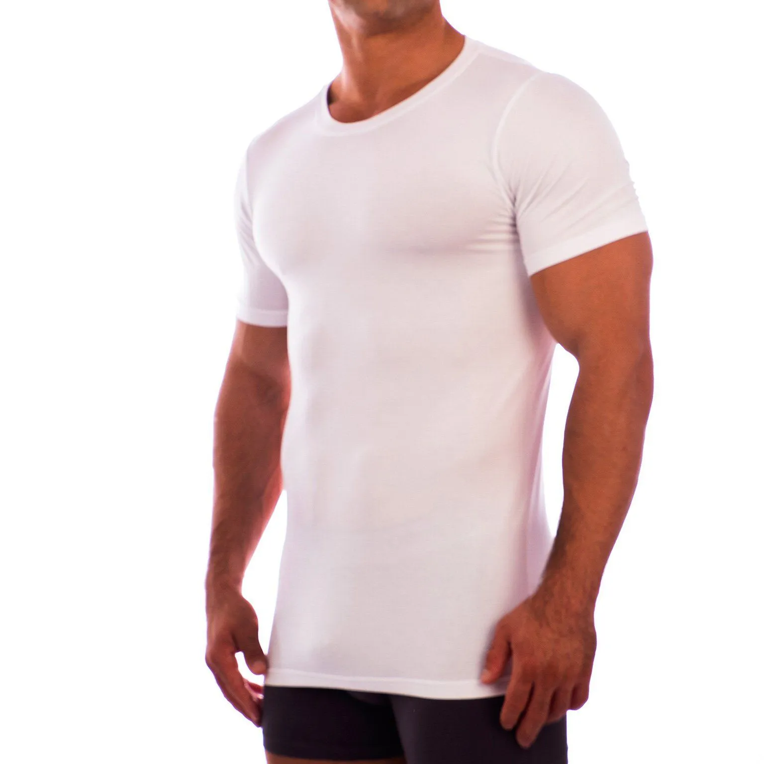 Crew Neck Short Sleeve Undershirt