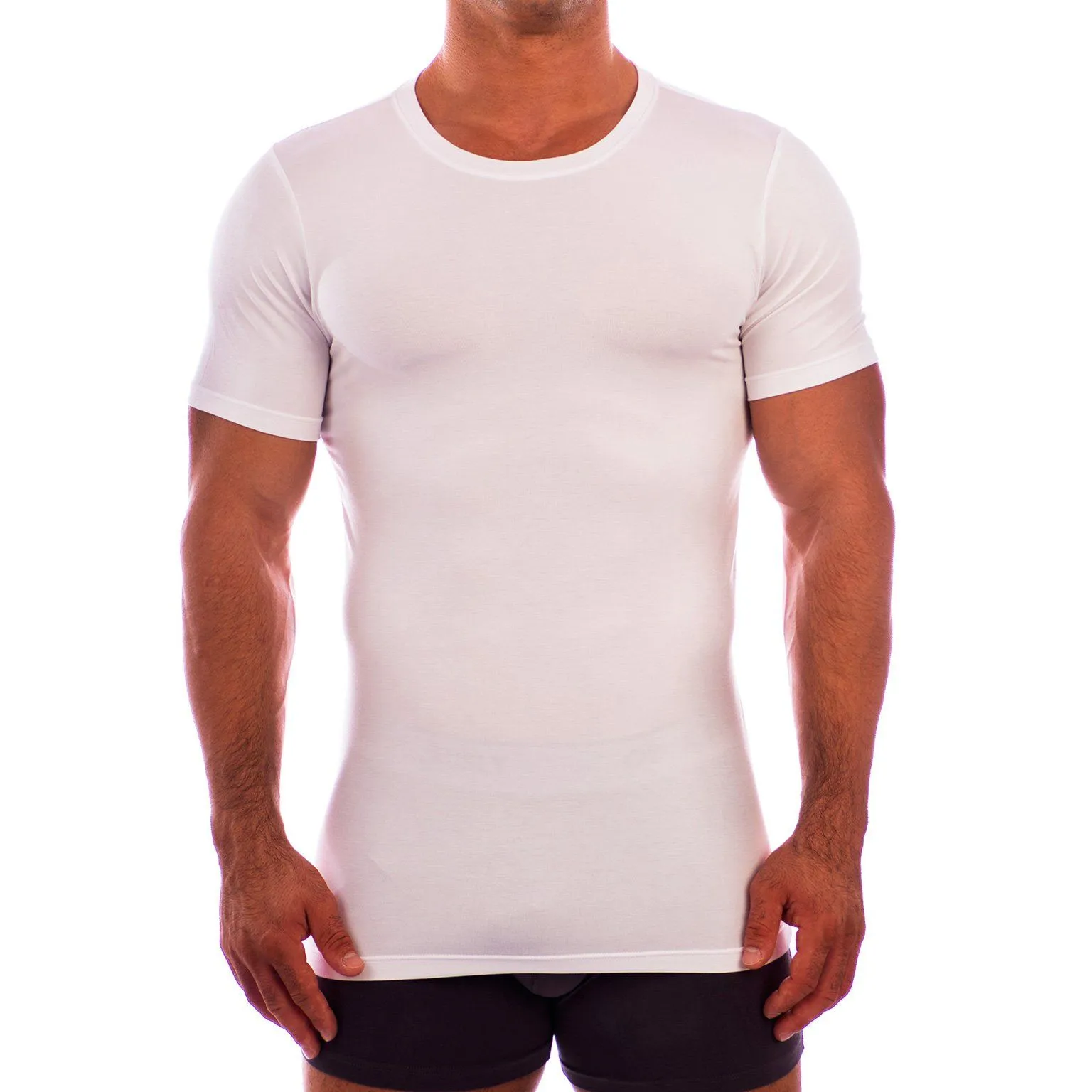 Crew Neck Short Sleeve Undershirt