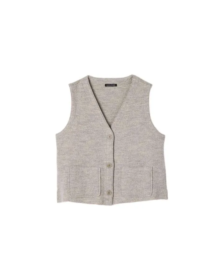 Eileen Fisher Lightweight Boiled Wool Vest