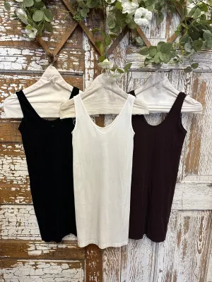 Fitted Layering Tank Dresses