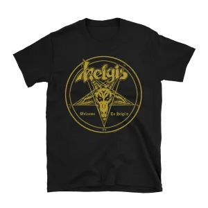 Helgi's - Welcome To Helgi's Gold Logo T-Shirt - Black