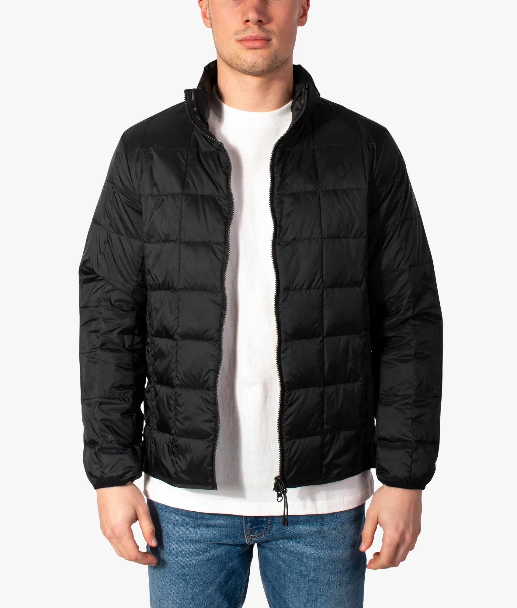 High Neck W-Zip Inner Down Jacket