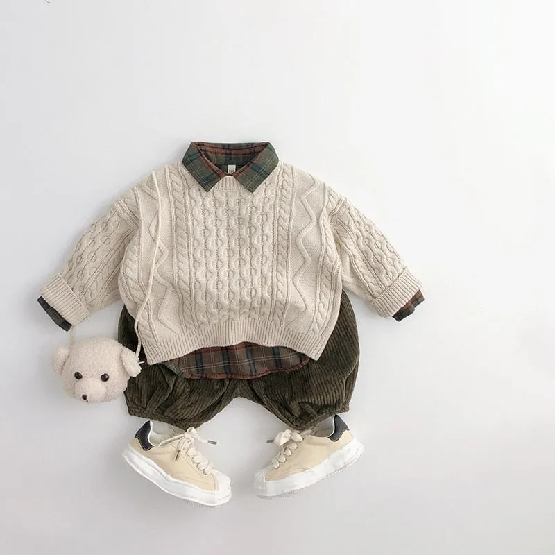 Kids Sweaters/ Pullover Style Knitwear For 0-12 Years