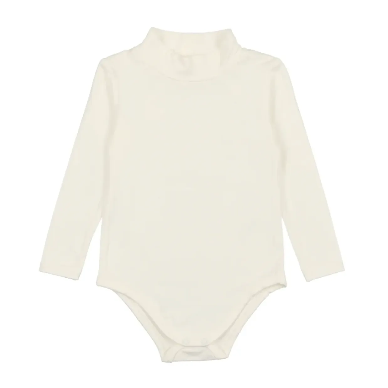 Lil Legs Bamboo Mockneck Onesie Winter White