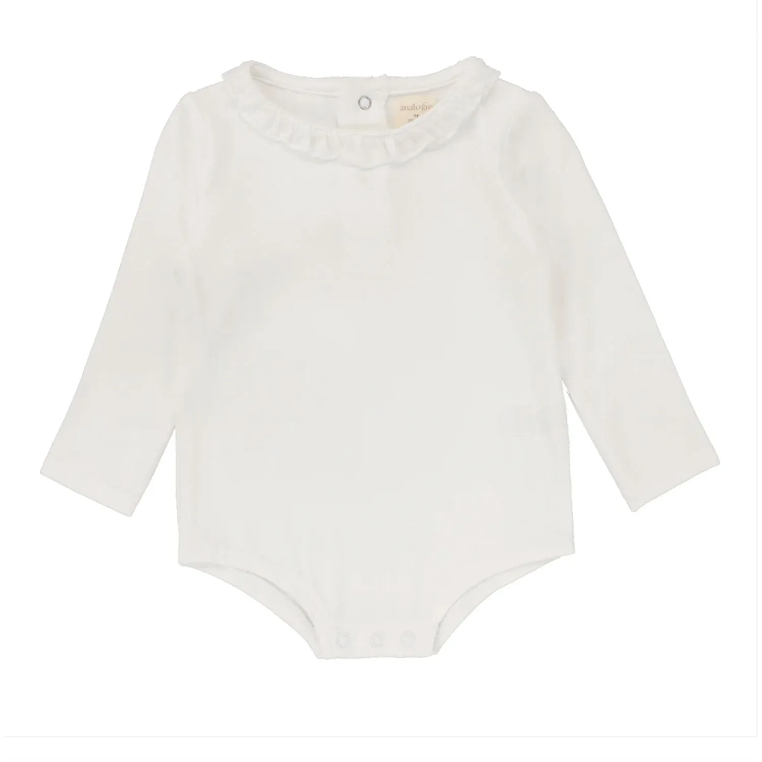 Lil Legs Ruffle Onesie Winter White