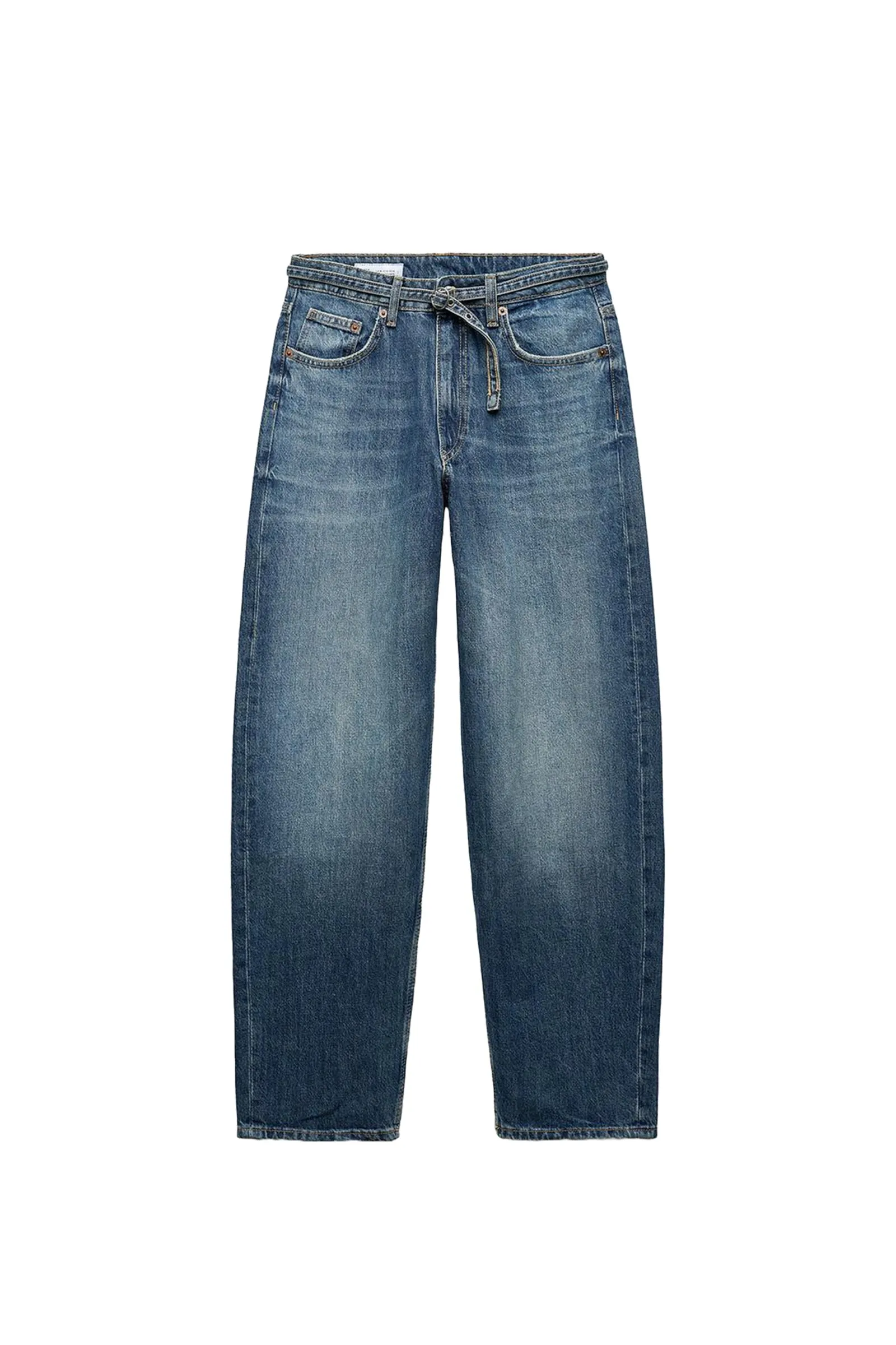 Mid-Rise Tailored Balloon Jeans