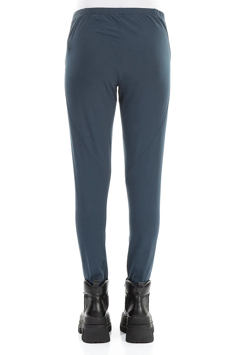 Midnight Blue Cotton Leggings