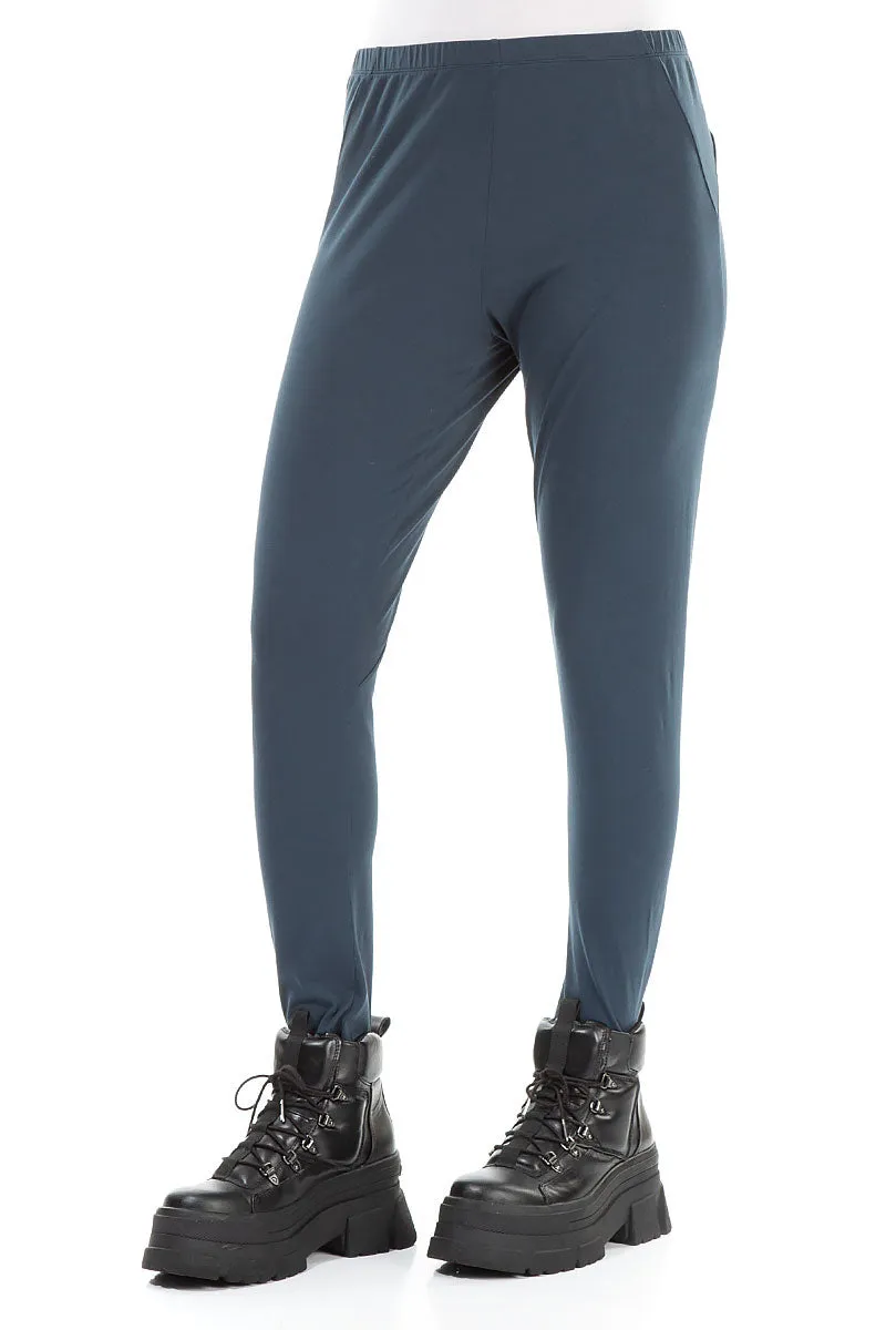 Midnight Blue Cotton Leggings