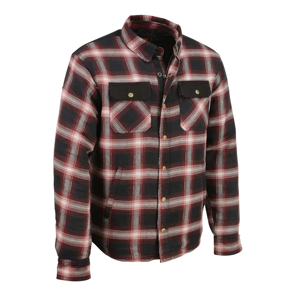 Milwaukee Leather MPM1637 Men's Plaid Mechanic Long Sleeve Flannel Biker Shirt