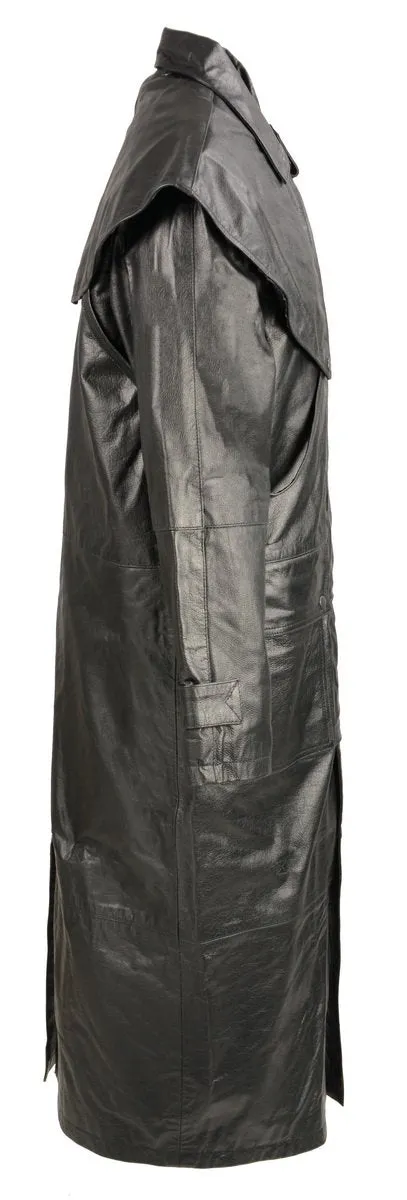 Milwaukee Leather SH910 Men’s Western Inspired Genuine Leather Cowhide Duster with Removable Liner