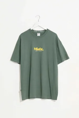 MISFIT Australian bones SS tee - Pigment green