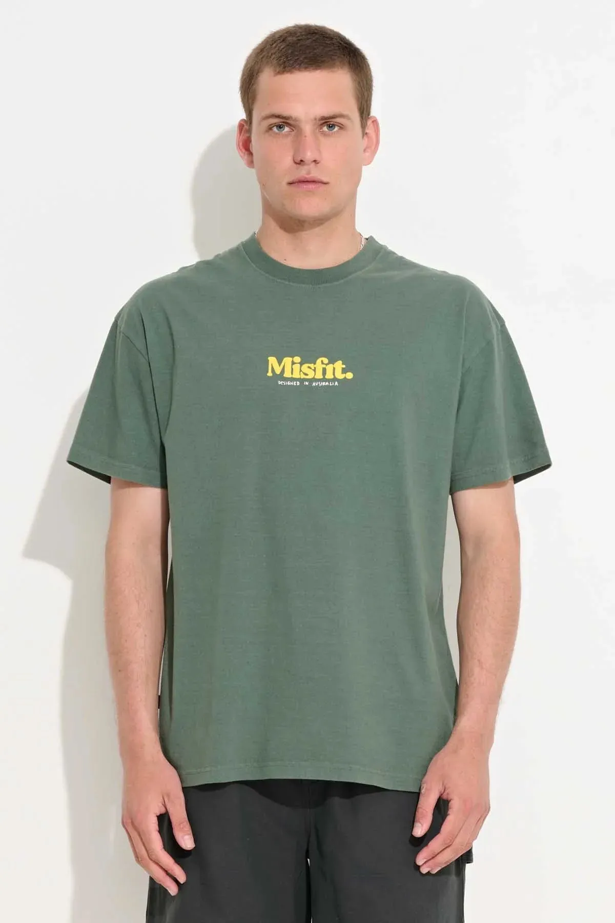 MISFIT Australian bones SS tee - Pigment green