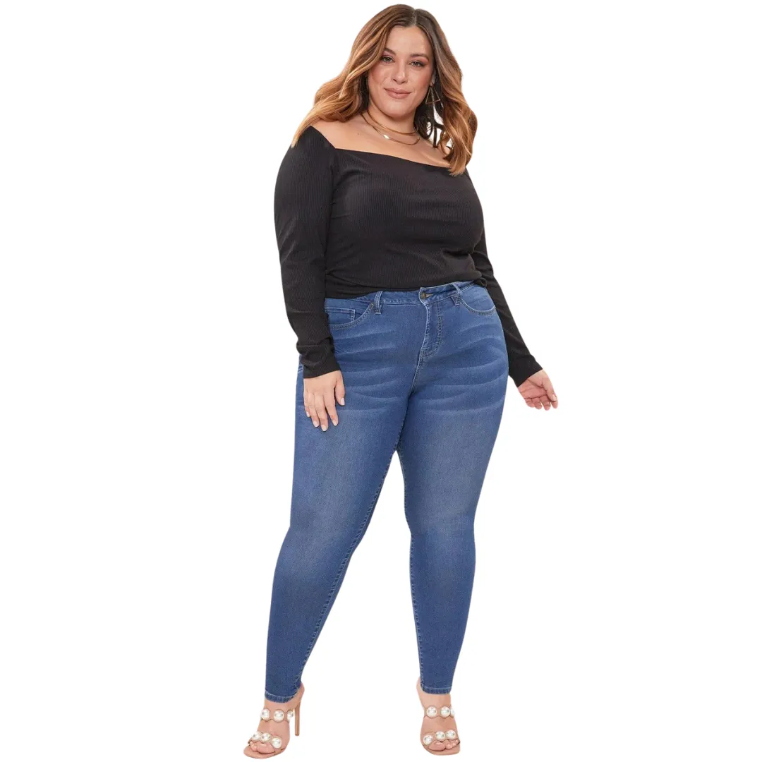 Missy Plus Size Skinny Jeans by YMI