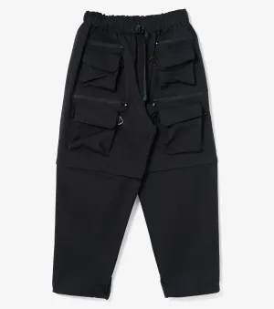 Multi-Pocket Belted Pant (Black)