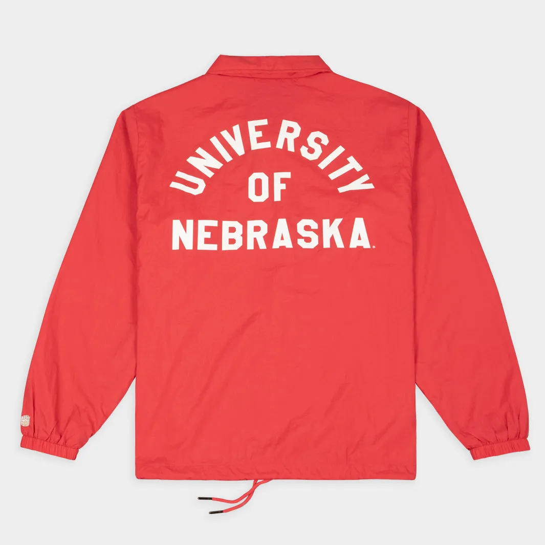 Nebraska Cornhuskers Football Helmet Coaches Jacket