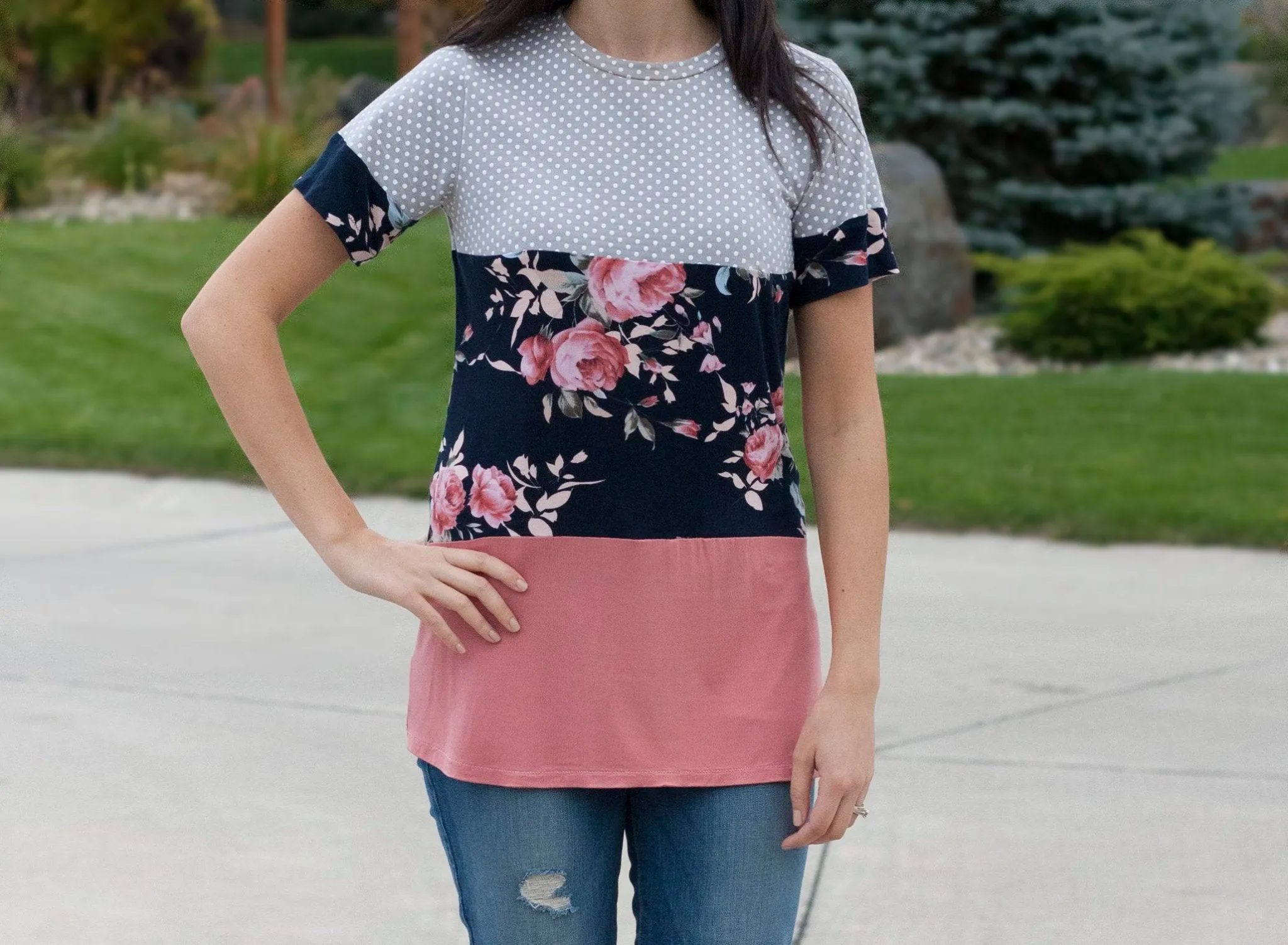 Nicolette Colorblocked Top and Dress