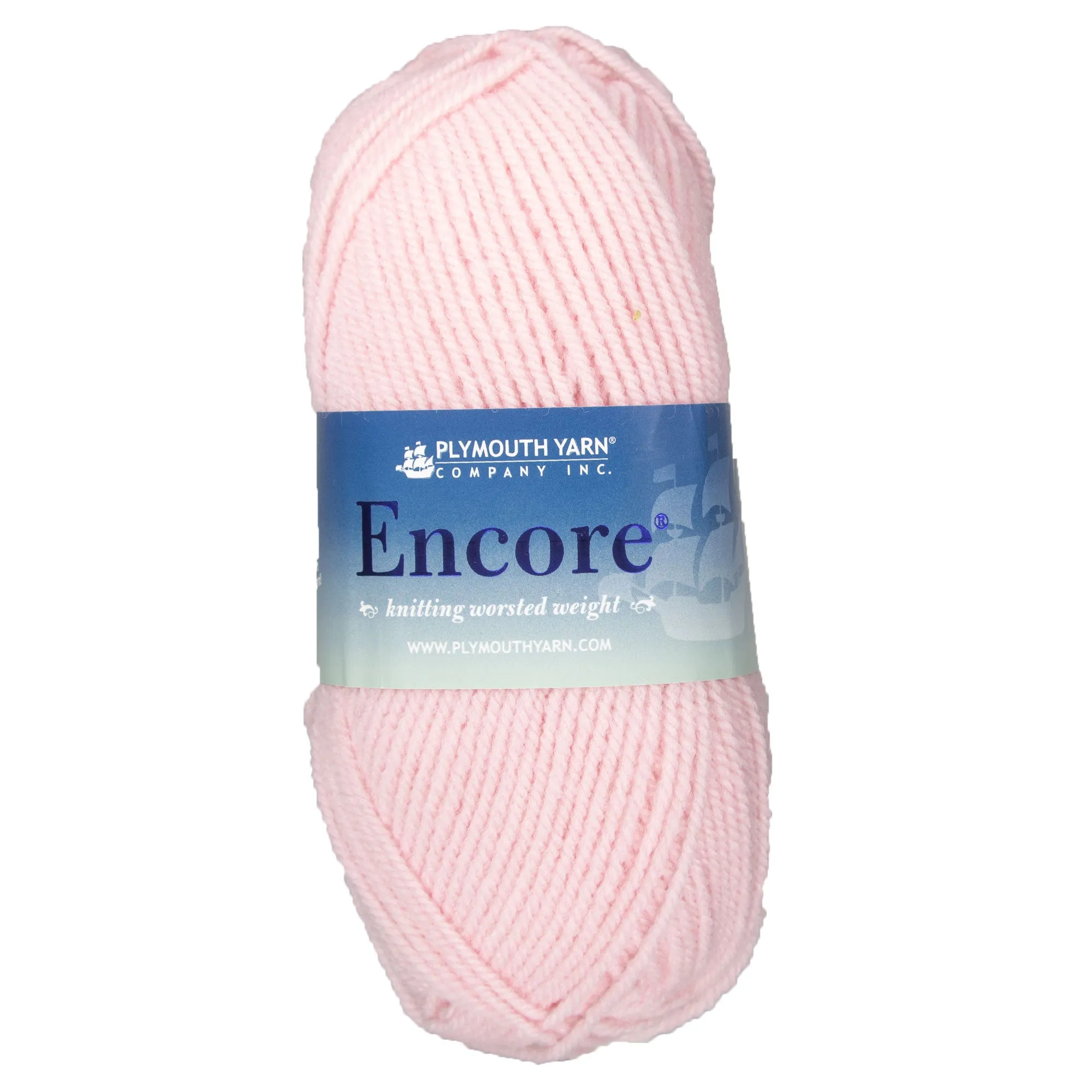 Plymouth Yarn Encore Worsted Yarn - 0029 Baby Pink