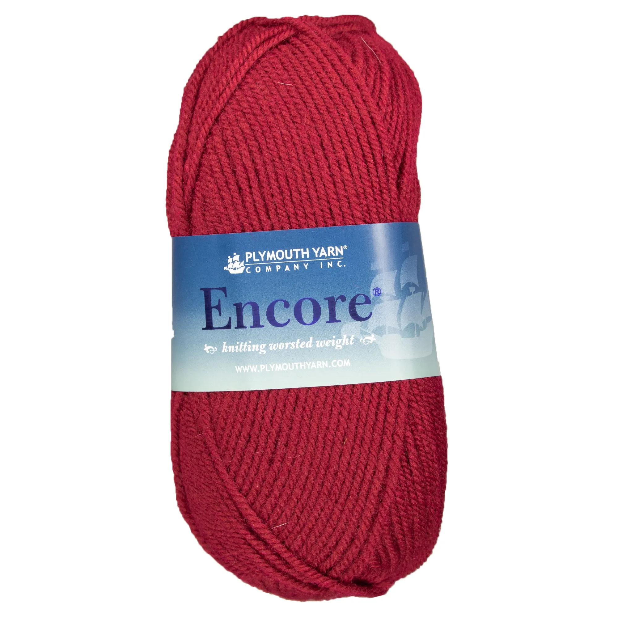 Plymouth Yarn Encore Worsted Yarn - 0174 Cranberry