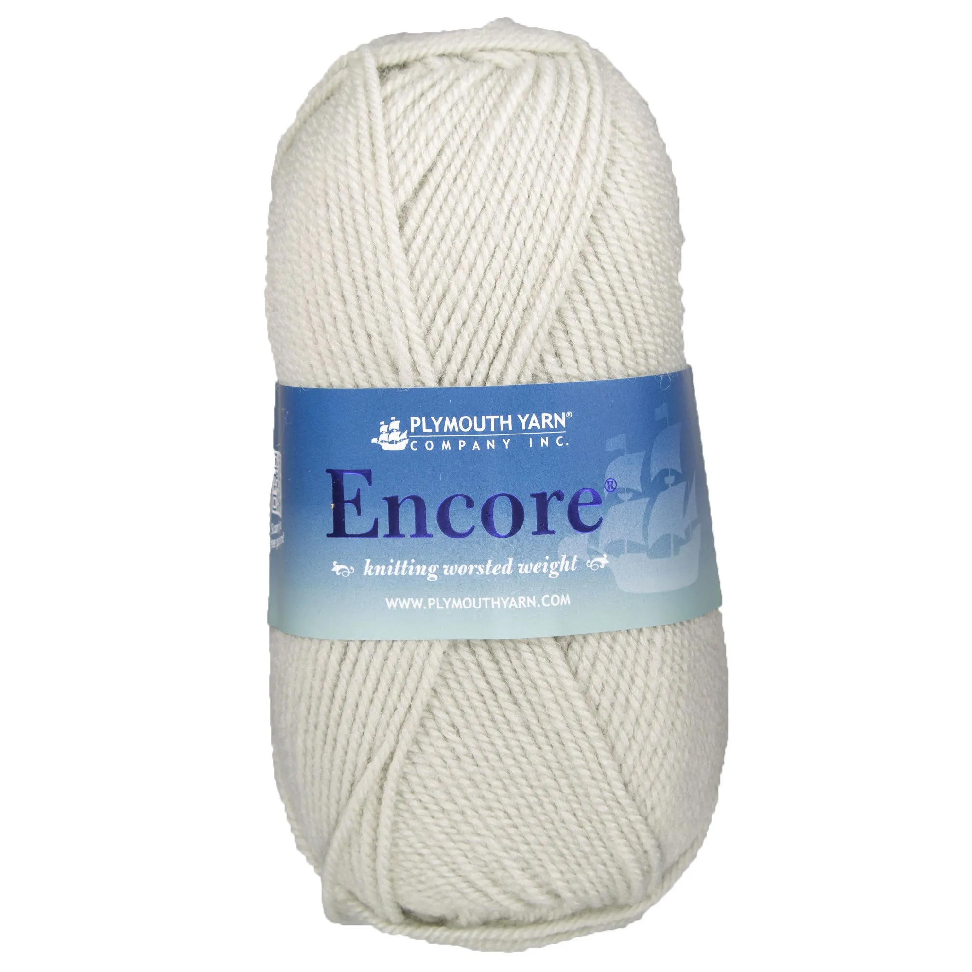 Plymouth Yarn Encore Worsted Yarn - 9801 Dove