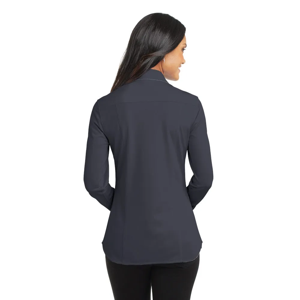 Port Authority® Women's Dimension Knit Dress Shirt - Battleship Grey