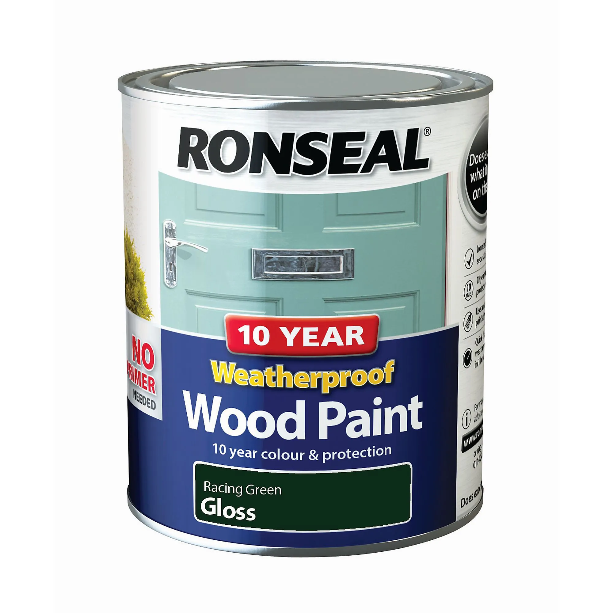 Ronseal 10-Year Weatherproof Gloss Wood Paint