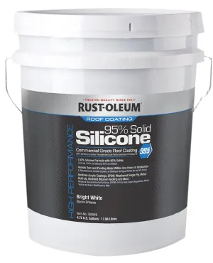 Rust-Oleum 995 Series 360849 Roof Coating, White, 5 gal, Pail, Liquid :PAIL: QUANTITY: 1