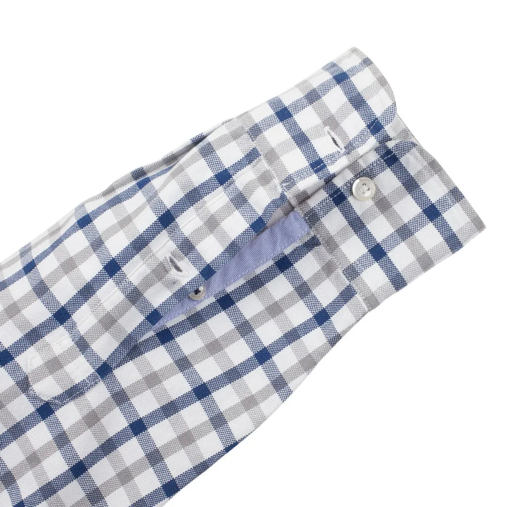 Schenectady (Slim) - White Tattersall Oxford Button Down