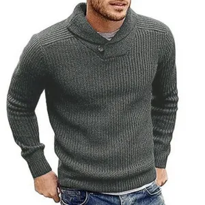 Solid Color Pullover Sweater