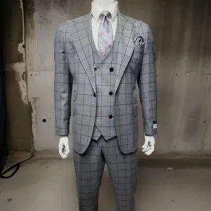 Tiglio Rosso Orvietto Grey/Blue Windowpane TL5168