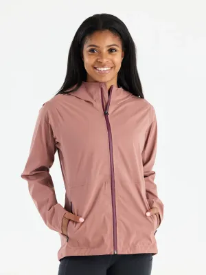 Women's Cloudshield Rain Jacket - Light Sangria